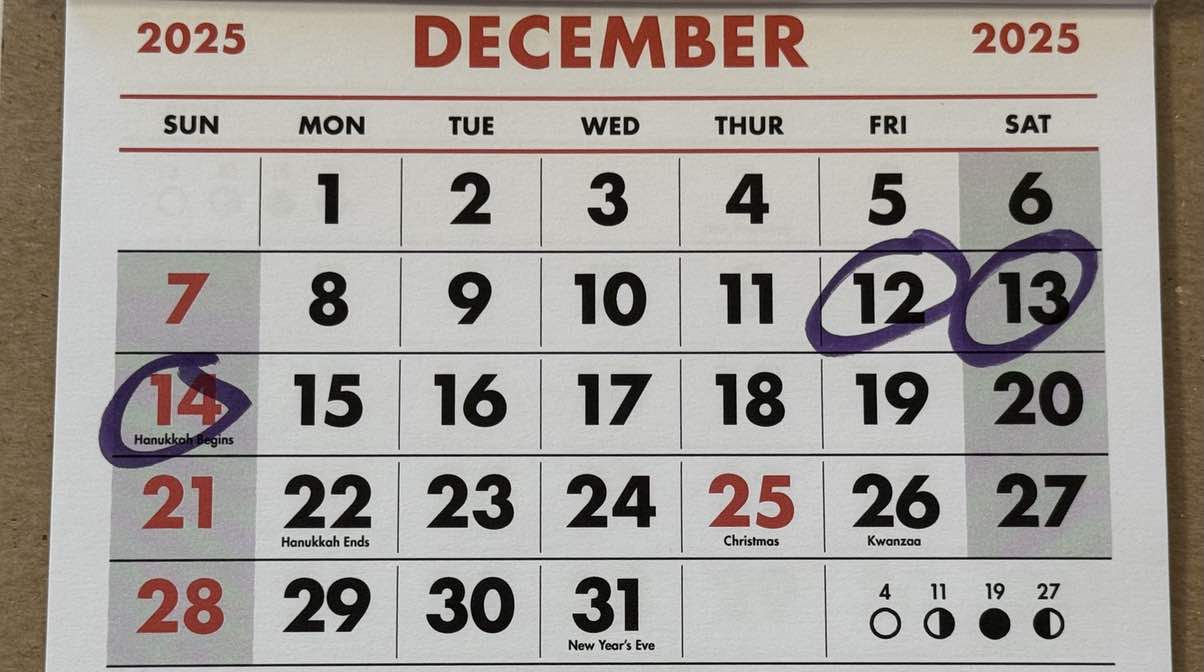 Dates: December 12th - 14th