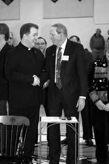 2013 -John McLaughlin and Gonzaga President Rev. Stephen Planning, SJ